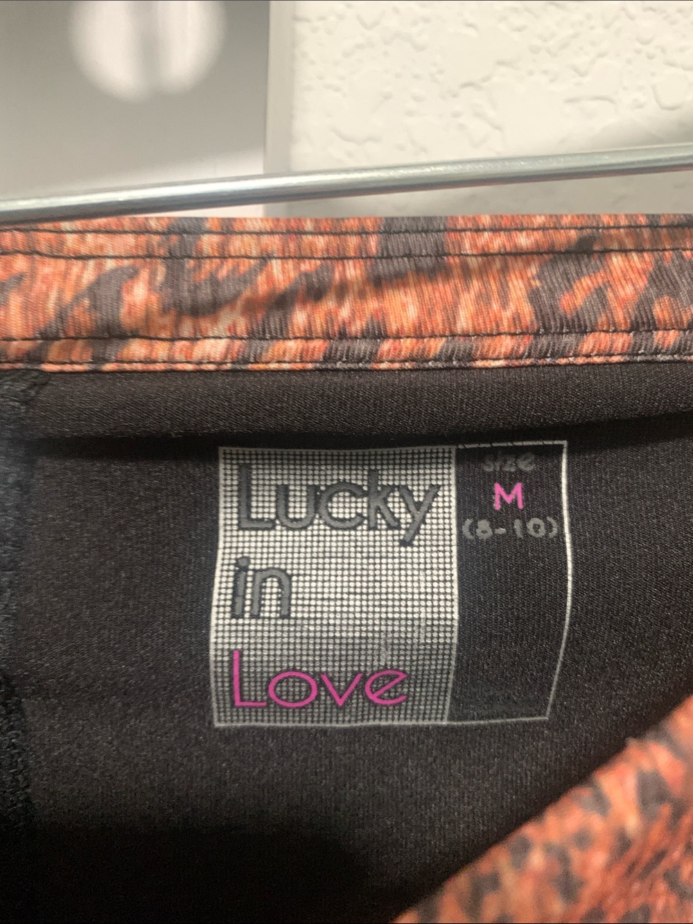 Lucky in Love Leopard Print Layered Mini Skirt with Pink and Teal Stripes - Picture 2 of 9